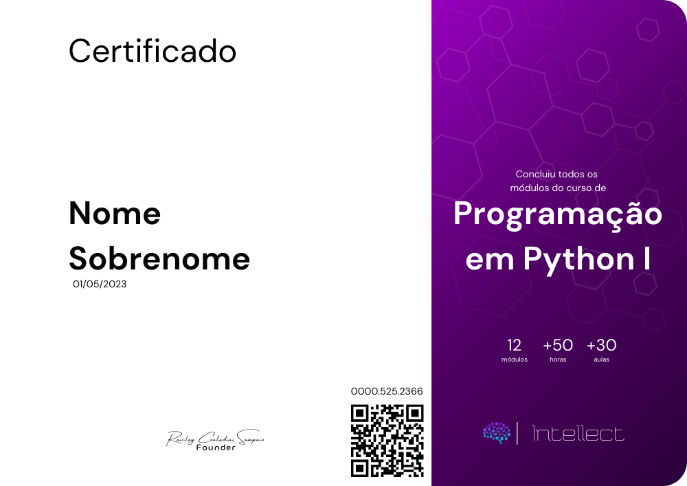 certificado-curso-de-inglês-intellect